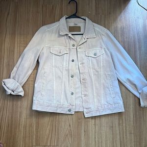 Light pink denim jacket